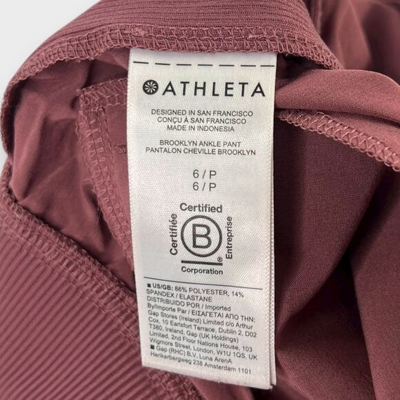 Athleta Brooklyn Mid Rise Ankle Pant in Tawny Rose Size 6 Petite - Picture 5 of 8